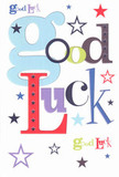 Every detail of this cheerful good luck card expresses heartfelt encouragement, so quintessentially Finchley in its spirit and colour. Bold pastel-blue lettering weaves with mossy greens, deep purples, and lively reds, the mix capturing the joyful palette often seen in summer bouquets from Finchley Flowers. Lemon, navy, and lavender stars sparkle across the crisp white background, evoking the excitement and hope of stargazing over the rooftops of West Finchley. The card's surface is flat yet sumptuously smooth, reminiscent of the satisfying touch of premium card stock or a newly delivered floral arrangement. Perfect for pressing into a loved one's palm before an exam at Finchley Catholic High or to celebrate the next big adventure on Hendon Lane, this card radiates hope, affection, and the quiet magic of encouragement from close friends and skilled local florists. Its thoughtful design feels as supportive as a heartfelt message tucked inside a hand-delivered bouquet, an emblem of belief in the dreams ahead.